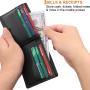 RFID Blocking Travel slim Wallet for Mens credit card holder Wallet