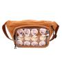 Wholesale Fashion Sherpa Ita Fanny Pack Custom Design Sherpa Ita Fanny Bag With Clear Window