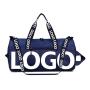 custom print gym bags with logo yoga duffel tote bolsas deportivo portable davy blue color weekend overnight travel duffle bag