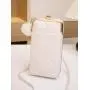 Lingerie mobile phone bag new 2024 women's messenger bag single shoulder crossbody bag simple female clip wallets