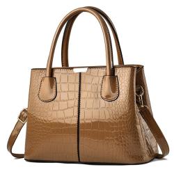 2024 wholesale Pu leather glossy woman bags large capacity ladies shoulder bags women's handbags