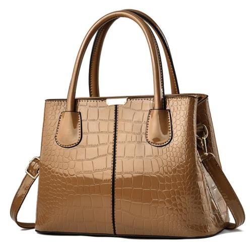 2024 wholesale Pu leather glossy woman bags large capacity ladies shoulder bags women's handbags