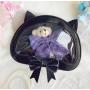 custom new designer crossbody ita bag with pins insert custom lovely bow shape ita bag