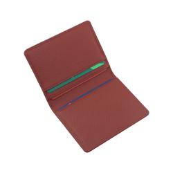 High quality leather credit card holder sanffiano bifold card holder wallet leather card holder