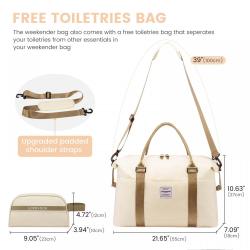 LOVEVOOK 2022 Cute Travel Gym Tote Bag with Wet Pocket Men's Carry On Overnight Duffel Bag Large Weekender Bag for Women