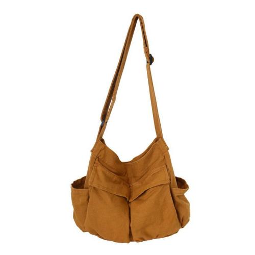 ZX074 Canvas Messenger Crossbody Shoulder Bag Hobo Bag with Multiple Pockets One Shoulder Bags Crossbody Zipper Purse For Women