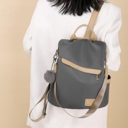 ZR349 Burglar Proof Backpack for Women 2023 New Trendy and Versatile Oxford Cloth Travel Bag with Large Capacity Schoolbag