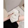 evening bag 2024 New Arrival White Pleated Flowers Bride Clutch Bag Purse Crossbody Women Purses Party Wedding Evening Bag