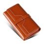 ZWY264 Wholesale Women RFID Multi-color Long Wallet Genuine Leather Lightweight Multi-Card Money Clip Daily Utility Card Pack