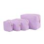 2022 RTS New Products Multi Color Women Makeup Eco Cosmetic Bag Bright Waterproof Toiletry Bag Nylon Zip Pouch Bag