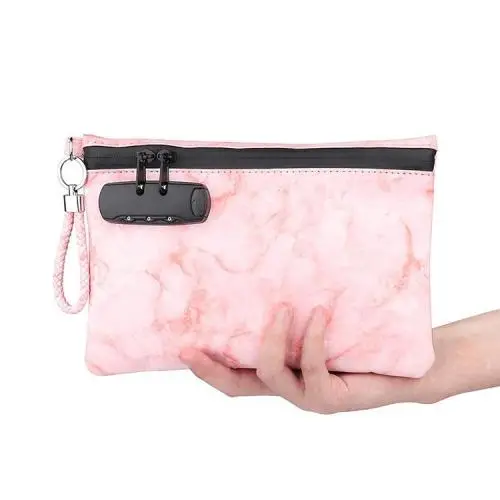 Smell Proof Bag Extra Large With Combination Lock - Premium Smell Proof Container For Medicine And Accessories