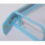 DIY Bright Light Candy Color Transparent Cosmetic Bag with Letters Clear Vinyl Make up Bag Travel Pouch