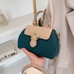French Niche 2022 New Style Fashion Ladies Handbags Hot Selling Retro Simple Single Shoulder Bag Contrast Color High Sense Bag