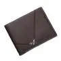 Men's Simple Fashion Multi-Card Litchi Cross Stitching Wallet New Young Open Closure Type Waterproof