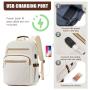 Custom Quilted Work Bookbag Fits 17.3 Inch Business Laptop Backpack Lightweight School Bag For College
