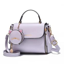 Luxury PU Leather Designer Handbag for Women High Quality Crossbody Shoulder Bag Zipper Closure Two Straps New Fashion Style