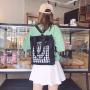 Wholesale 2024 New Simple Plaid Backpack Women Canvas Messenger One Shoulder Tote Bag
