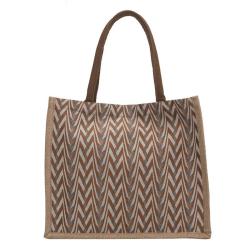 Senior Sense Large Capacity Canvas Class Handbag New Fashion Linen Shoulder Tote Bag