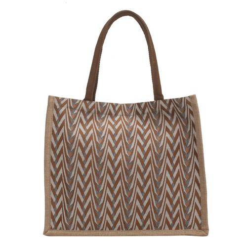 Senior Sense Large Capacity Canvas Class Handbag New Fashion Linen Shoulder Tote Bag