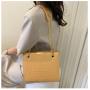 Texture Stone Popular Bag Female 2023 New Trend Western Fashion Shoulder Bag Leisure Chain Solid Color Cross-Body Bag