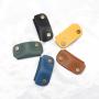 Wholesale Genuine Leather Cord Keeper Fashion Travel Universal Date Cable Wrapper Winder Reusable Earphone Organizer
