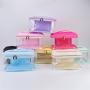 Bridesmaid Gif Rainbow Letter Open Top Clear Cosmetic Pouch Transparent Makeup Bag Waterproof Cosmetic Bag Toiletry Travel Bag