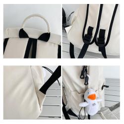 ZF115 New Casual Simple Shoulder Bag Male Outdoor Travel Backpack Female Nylon Waterproof Student Schoolbag