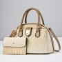 2024 New wholesale luxury leather fashion quilted leather designer shoulder bags women's large capacity handbags with purse