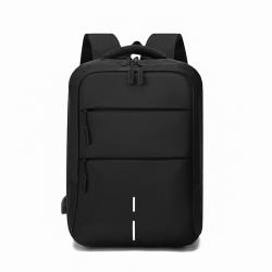 High Quality Print Logo Men College Anti-theft Travel Luxury Usb Backpack Laptop Business Bag