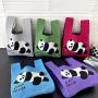 Fashionable Knitted Cute Giant Panda Handheld Large Capacity Bento Bag sac main femm sac