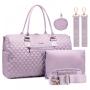 LOVEVOOK Wholesale Custom Logo 5 in1 Large Diaper Tote Travel Bags Mommy Weekender Duffel Bags Ladies Overnight Bag For Women