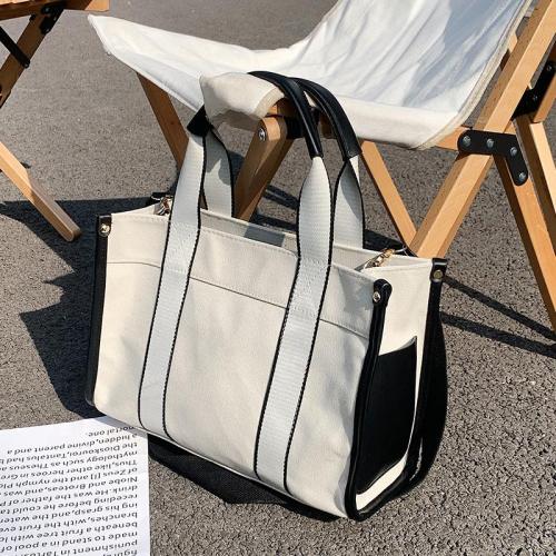 Large capacity canvas bag for women's 2023 new niche portable tote bag