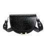 2024 new arrive Luxury Retro fashion saddle bag Crocodile PU leather small purse