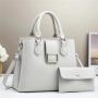 2024 Newest Sequin leather 2 pieces set luxury designer High Quality Fashion Women's handbags for women ladies large purses