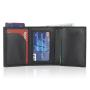 Wholesale Pu Leather Metal Business Card Holder Aluminum Leather Card Holder Wallet