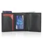 Wholesale Pu Leather Metal Business Card Holder Aluminum Leather Card Holder Wallet