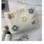 New Daisy Large Capacity Portable Cosmetic Bag Female Flower Dust Storage Bag Women Makeup Bag