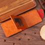 Short wallet men's new brand personality money clip men's bifold buckle multi-card position pu leather wallet purse