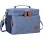 Collapsible Portable Large Bento Lunch Bag Insulated Leakproof Soft Lunch Box for Adult Men Women