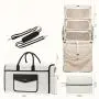 2024 LOVEVOOK new arrival Portable Hanging Weekender bags for women carry on overnight large capacity foldable travel duffel bag