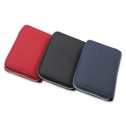 Portable Rfid Large Capacity Zipper Clutch Girl Purses Women Leather Card Holder Wallet Coin Pocket