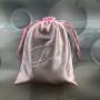 Flexography Large 12*16 inch Satin Packaging Bag For Apparel Custom Logo Printed Satin Shoe Bag Satin Drawstring Pouch