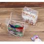 HR534 Christmas Decorations Creative Box Bag PET Gifts Children Present Handbag Christmas Snow Tree Man Elk Cookie Storage Bag