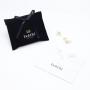 Custom Logo Printed Black White Jewelry Gift Perfume Velvet Envelope Pouch Dust Flap Velvet Packaging Bag