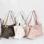 Wholesale Summer Autumn New Large Capacity Ladies Purse And Handbag 2 In 1 Plaid Printed Tote Bag Mother And Son Bag