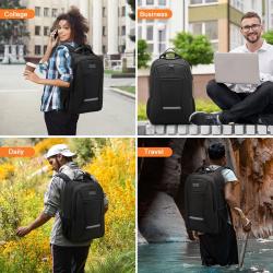 LOVEVOOK Wholesale Custom waterproof Anti-Theft men bags work business travel bags usb 15.6 17 laptop backpacks