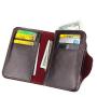 ZR619 Men's Short Buckle Coin Wallet ID Card Pu Wallet Horizontal Square Zipper Grid Card Slot Purse Business Father's Day Gift