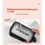 ZF039 Customized PVC Waterproof Cosmetic Bag Tripartite Portable Dustproof Transparent Wash Bag Travel Frosted Storage Bag