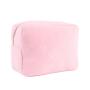 Super Soft Japanese Style Personalized Custom Wholesale Makeup Pouch Women Velvet Initial Terry Cloth Towel Cosmetic Bag