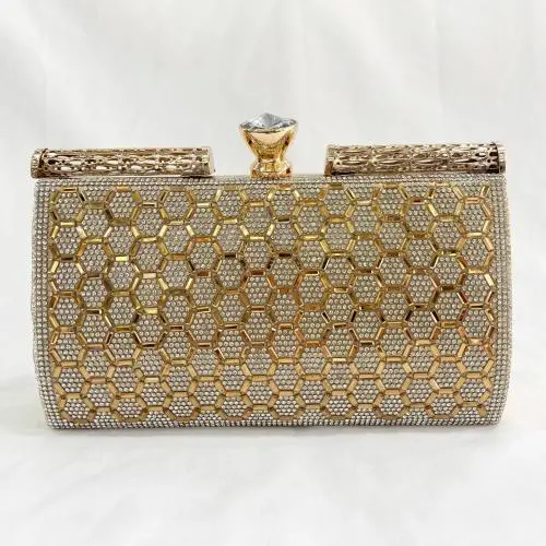 CCF664 Wedding Purse Crystal Clutches Luxury Small Evening Bag Rhinestone Colorful Diamond Purse Bling Party Shoulder Bag